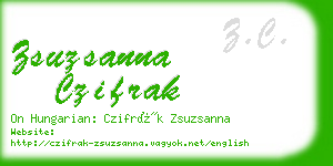 zsuzsanna czifrak business card
